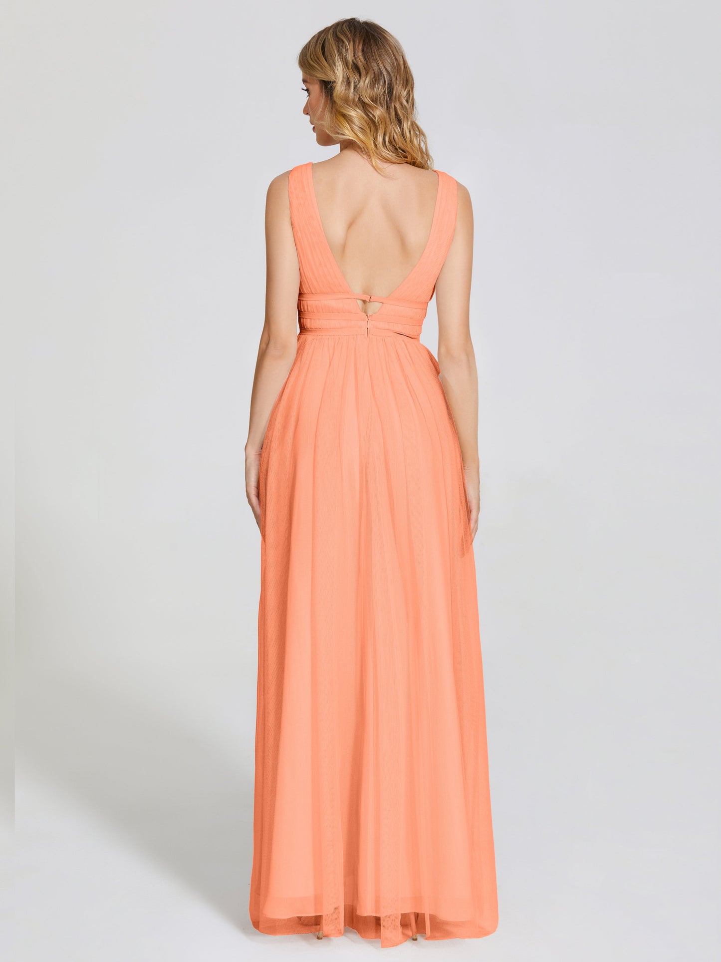 Elliana Straps Tulle Empire Waist Bridesmaid Dress