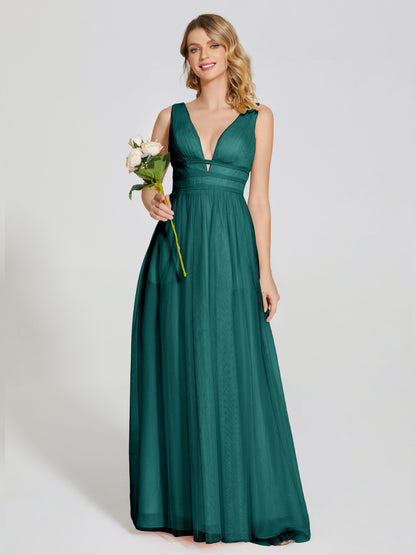 Elliana Straps Tulle Empire Waist Bridesmaid Dress
