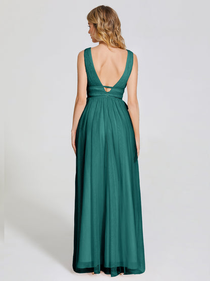 Elliana Straps Tulle Empire Waist Bridesmaid Dress