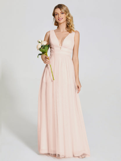 Elliana Straps Tulle Empire Waist Bridesmaid Dress