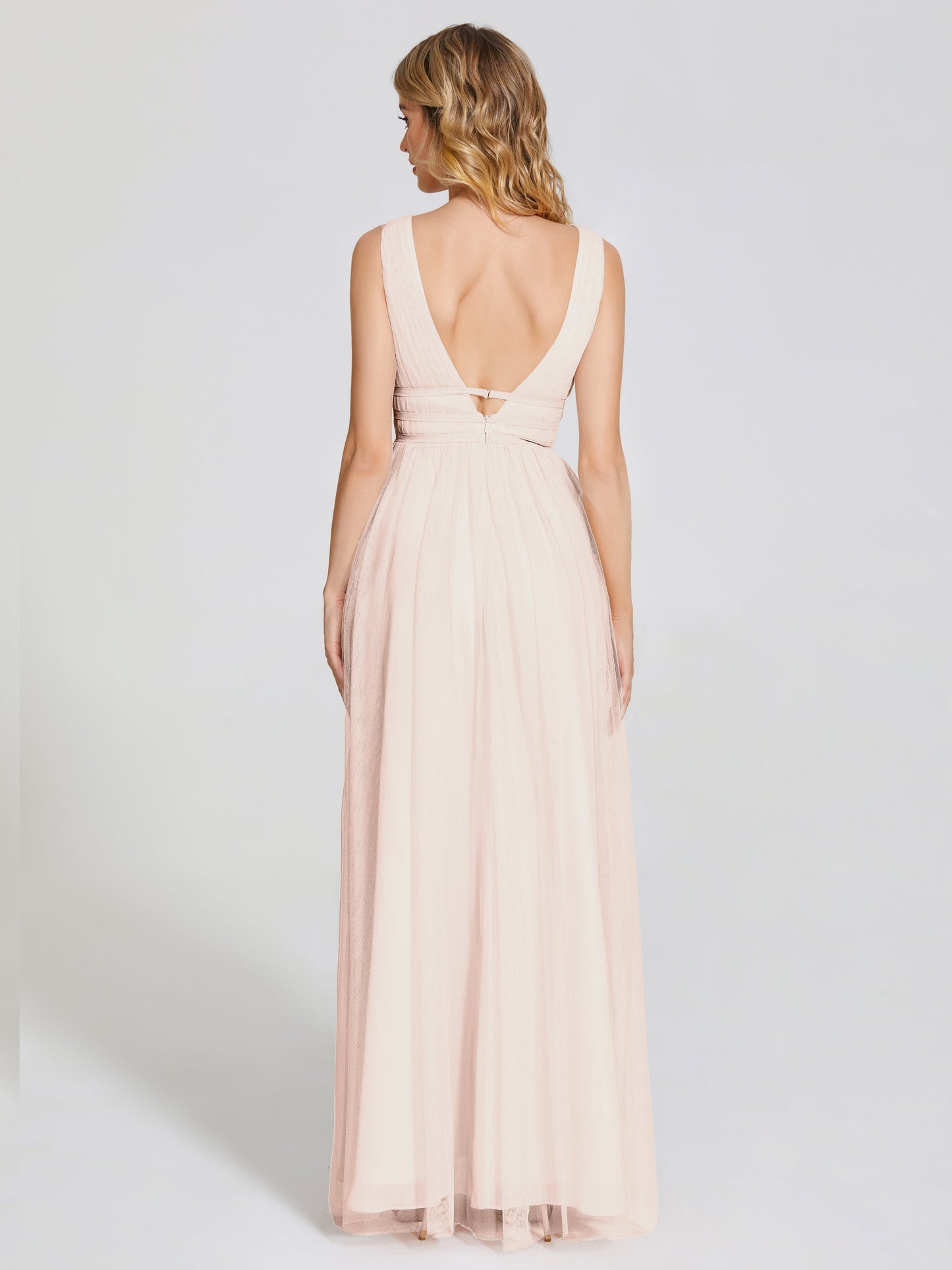 Elliana Straps Tulle Empire Waist Bridesmaid Dress