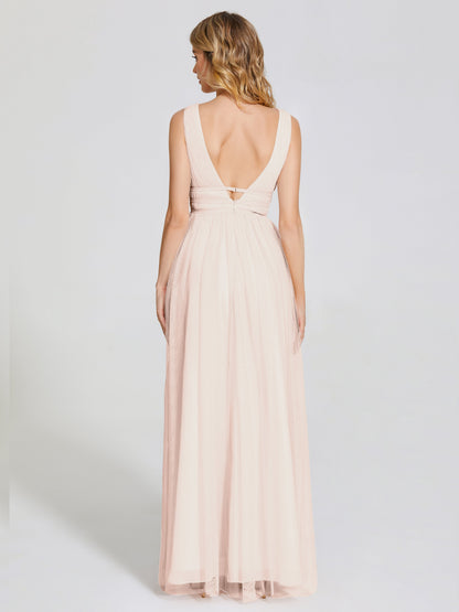 Elliana Straps Tulle Empire Waist Bridesmaid Dress