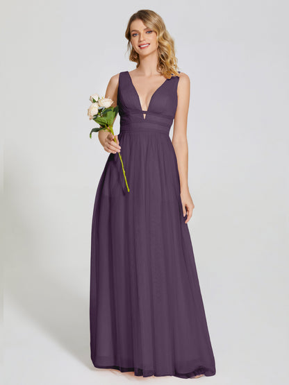 Elliana Straps Tulle Empire Waist Bridesmaid Dress