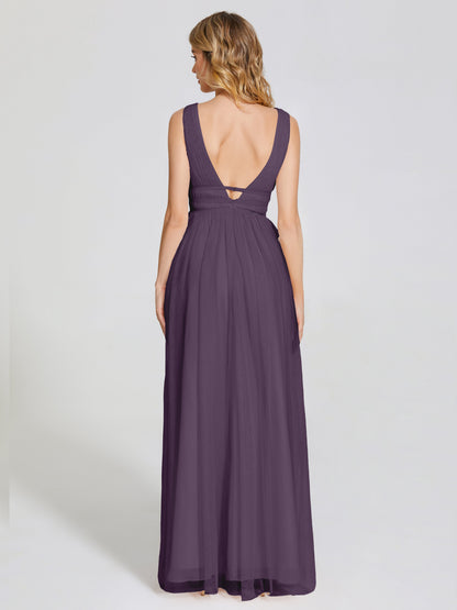 Elliana Straps Tulle Empire Waist Bridesmaid Dress