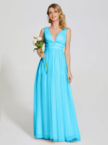 Elliana Straps Tulle Empire Waist Bridesmaid Dress