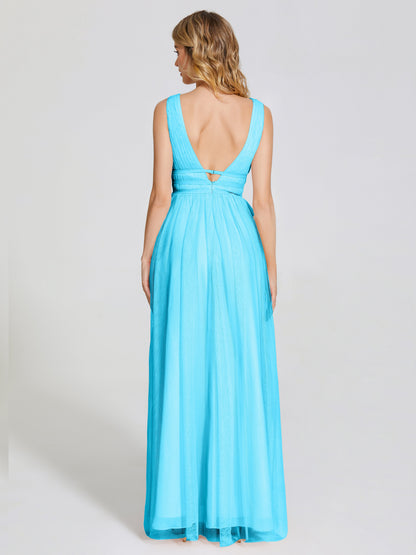 Elliana Straps Tulle Empire Waist Bridesmaid Dress
