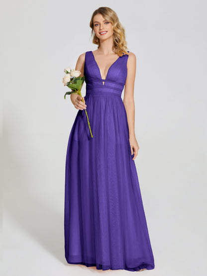 Elliana Straps Tulle Empire Waist Bridesmaid Dress