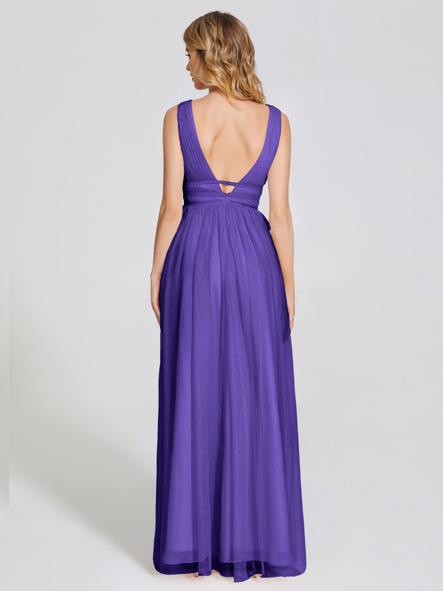 Elliana Straps Tulle Empire Waist Bridesmaid Dress