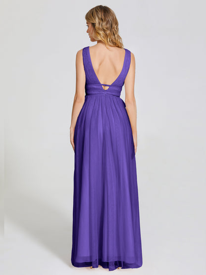 Elliana Straps Tulle Empire Waist Bridesmaid Dress