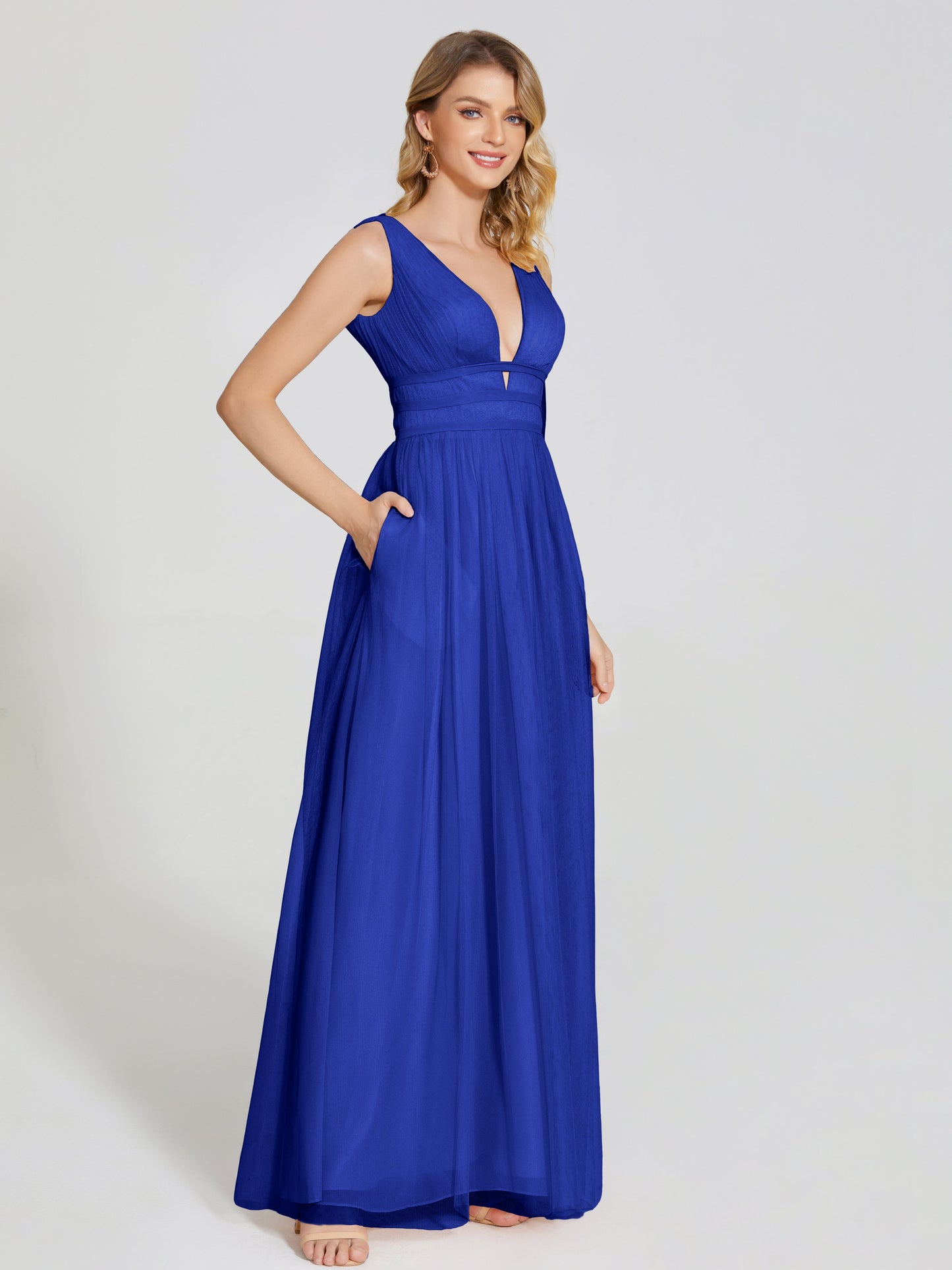 Elliana Straps Tulle Empire Waist Bridesmaid Dress