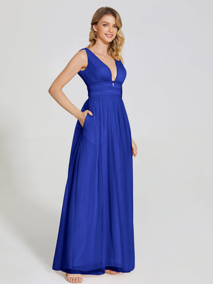Elliana Straps Tulle Empire Waist Bridesmaid Dress