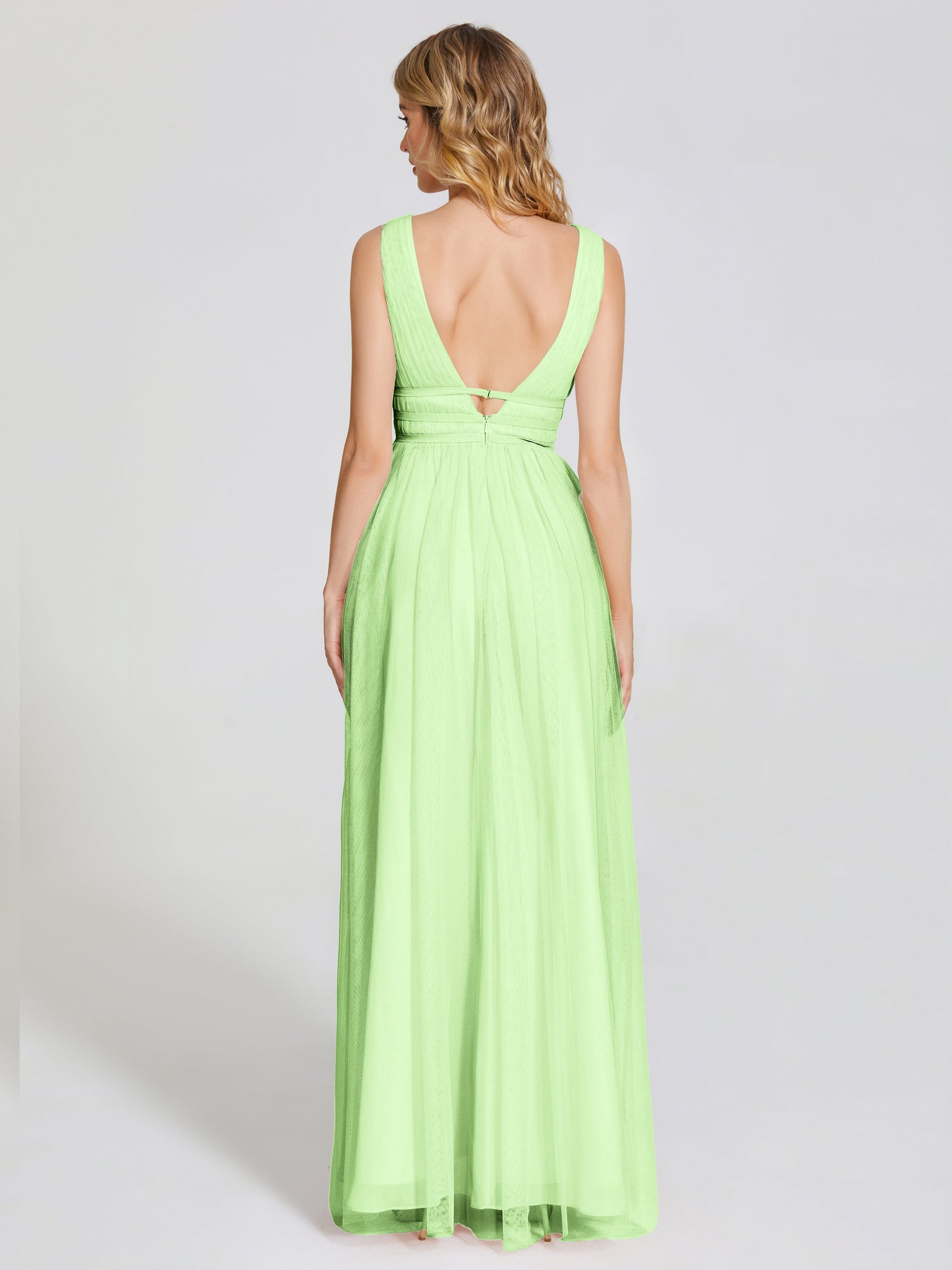 Elliana Straps Tulle Empire Waist Bridesmaid Dress