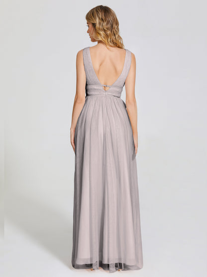 Elliana Straps Tulle Empire Waist Bridesmaid Dress