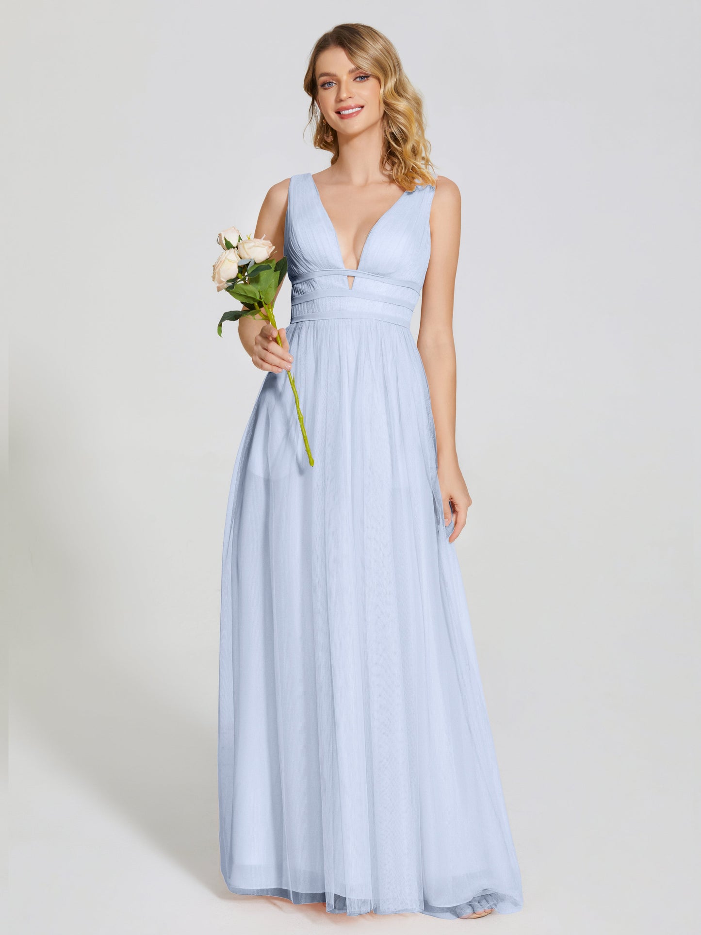 Elliana Straps Tulle Empire Waist Bridesmaid Dress