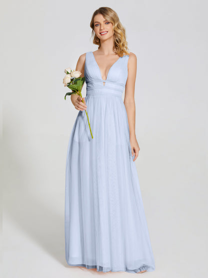 Elliana Straps Tulle Empire Waist Bridesmaid Dress