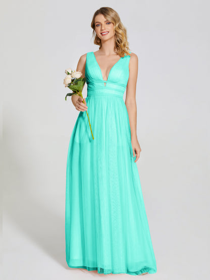 Elliana Straps Tulle Empire Waist Bridesmaid Dress