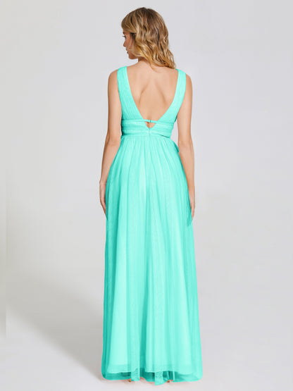 Elliana Straps Tulle Empire Waist Bridesmaid Dress