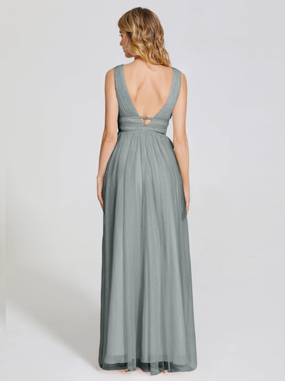 Elliana Straps Tulle Empire Waist Bridesmaid Dress