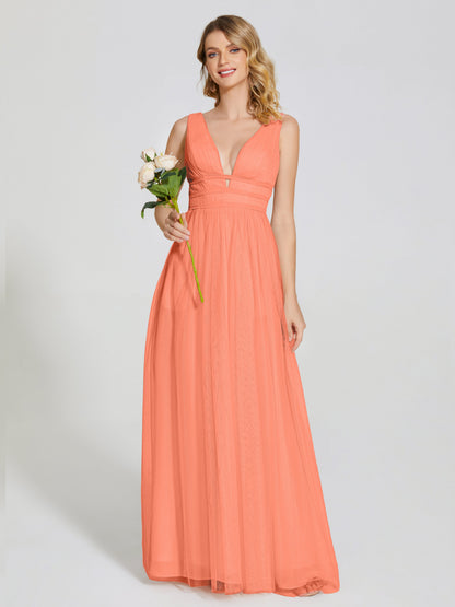 Elliana Straps Tulle Empire Waist Bridesmaid Dress