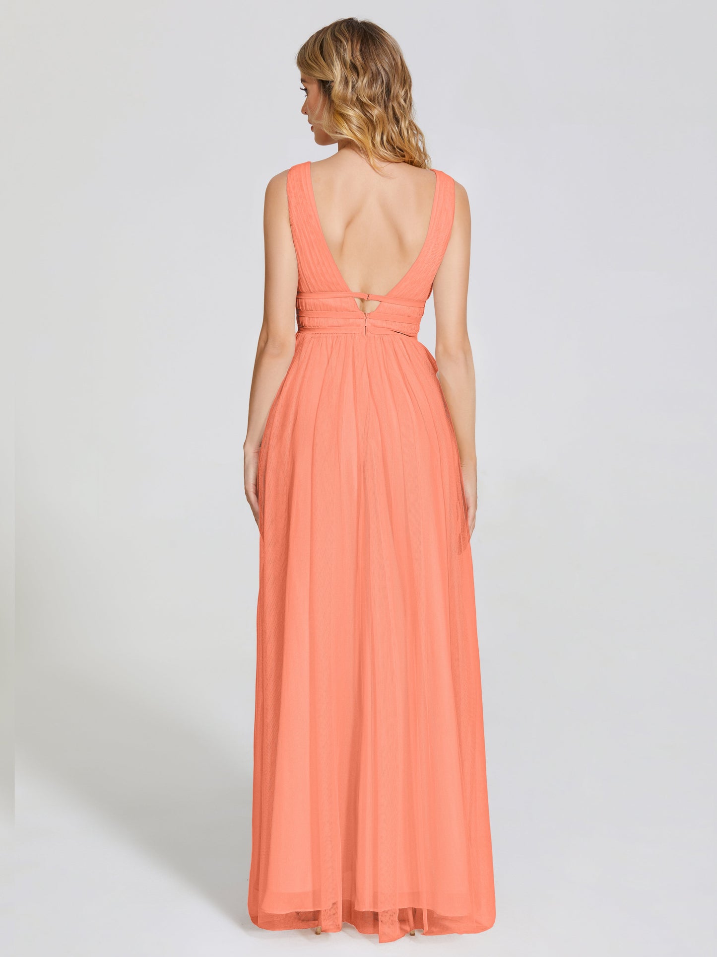 Elliana Straps Tulle Empire Waist Bridesmaid Dress
