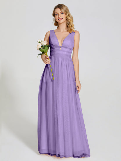 Elliana Straps Tulle Empire Waist Bridesmaid Dress