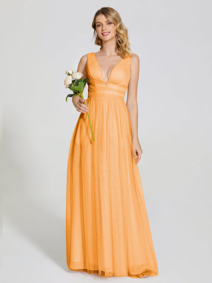 Elliana Straps Tulle Empire Waist Bridesmaid Dress