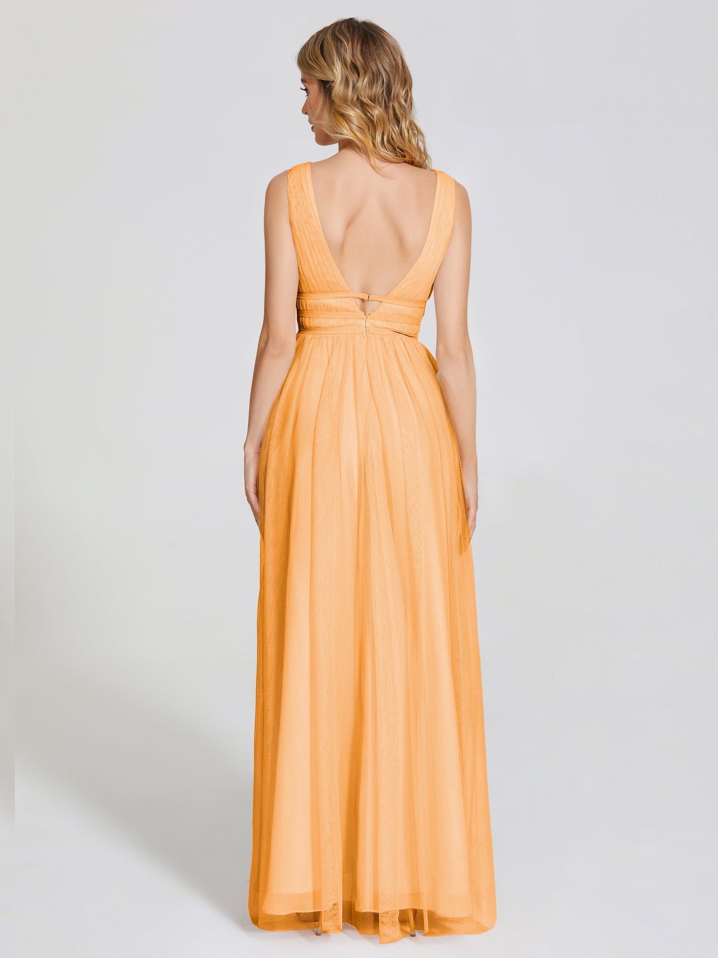 Elliana Straps Tulle Empire Waist Bridesmaid Dress