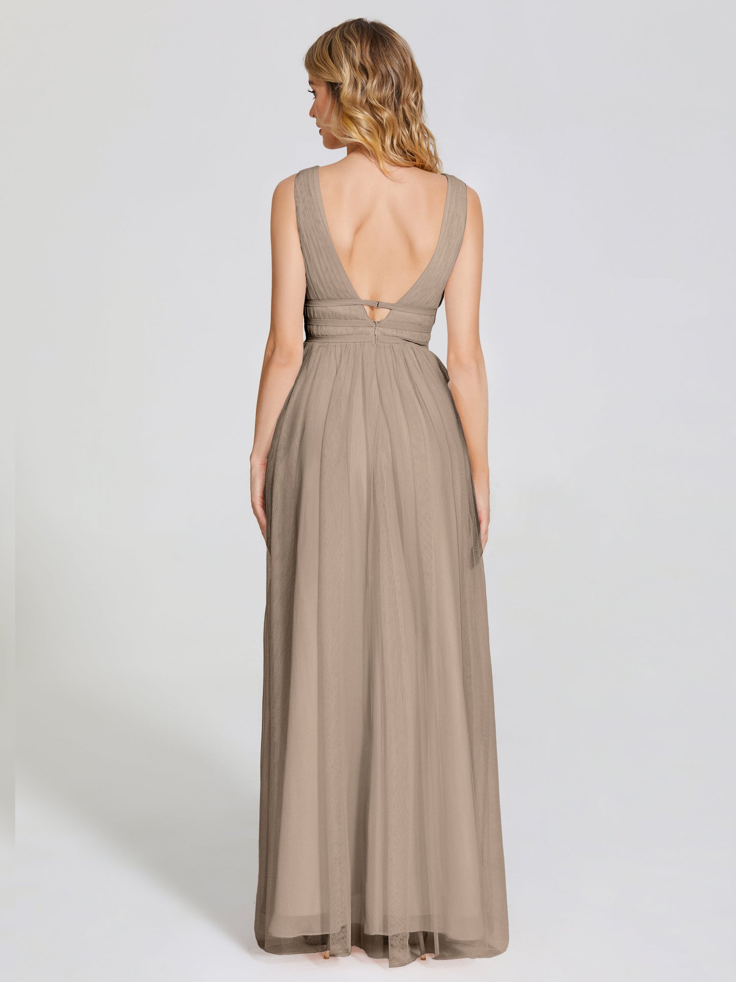 Elliana Straps Tulle Empire Waist Bridesmaid Dress