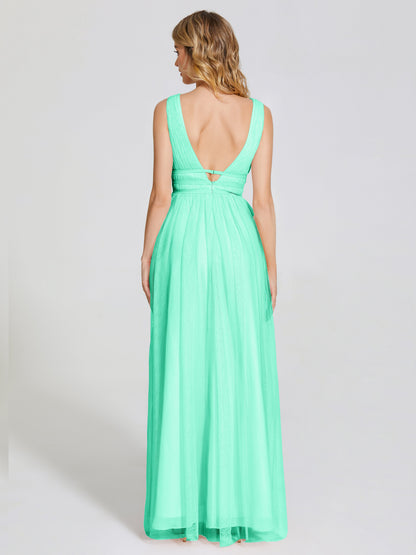 Elliana Straps Tulle Empire Waist Bridesmaid Dress