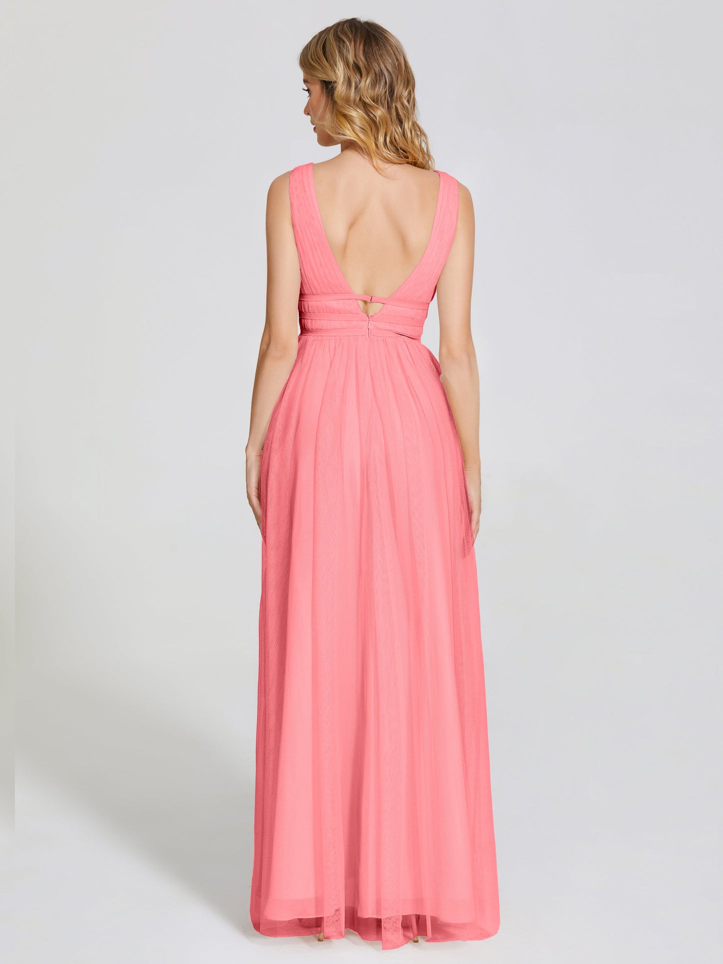 Elliana Straps Tulle Empire Waist Bridesmaid Dress