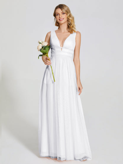 Elliana Straps Tulle Empire Waist Bridesmaid Dress