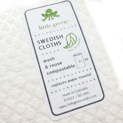 Swedish Dish Cloth - Lemons by Little Green