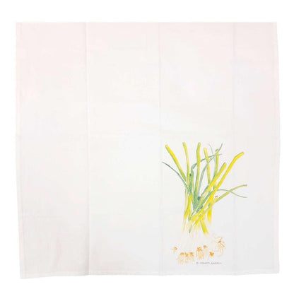 Tea Towel - Green Onions by Chavah's Garden