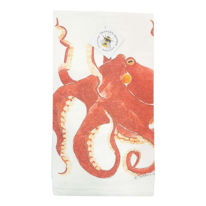 Tea Towel - Octopus by Chavah's Garden