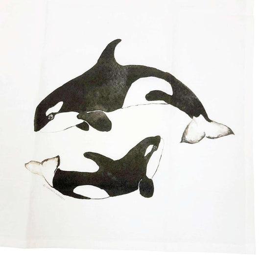 Tea Towel - Orcas by Chavah's Garden