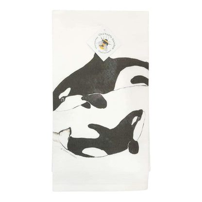 Tea Towel - Orcas by Chavah's Garden