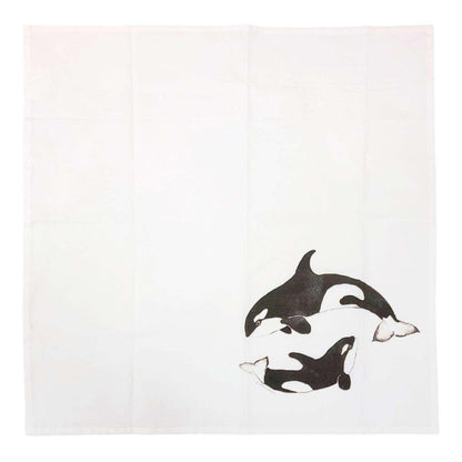 Tea Towel - Orcas by Chavah's Garden