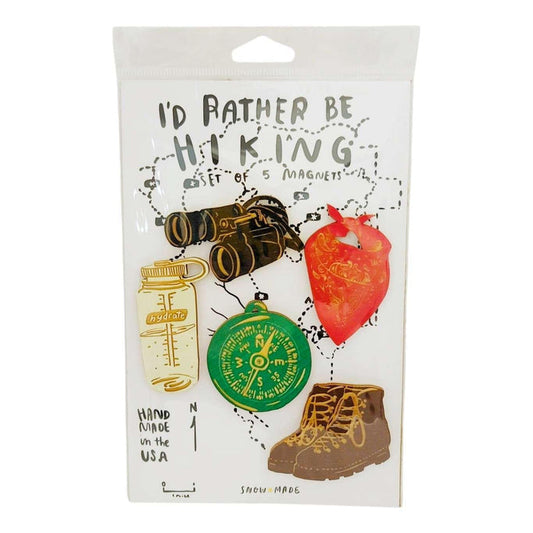 Wooden Magnets - Set of 5 - I’d Rather Be Hiking by SnowMade