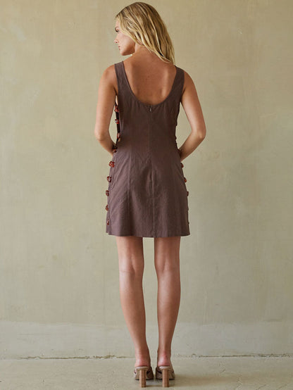 Zayla Beaded Mini Dress