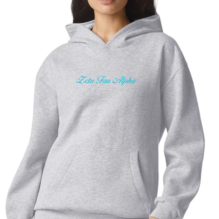 Zeta Tau Alpha Script Hoodie